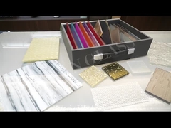 Ściana podgrzewacza wnętrza z podkładem z szkła pod prysznicem w kolorze lodowym niebieskim